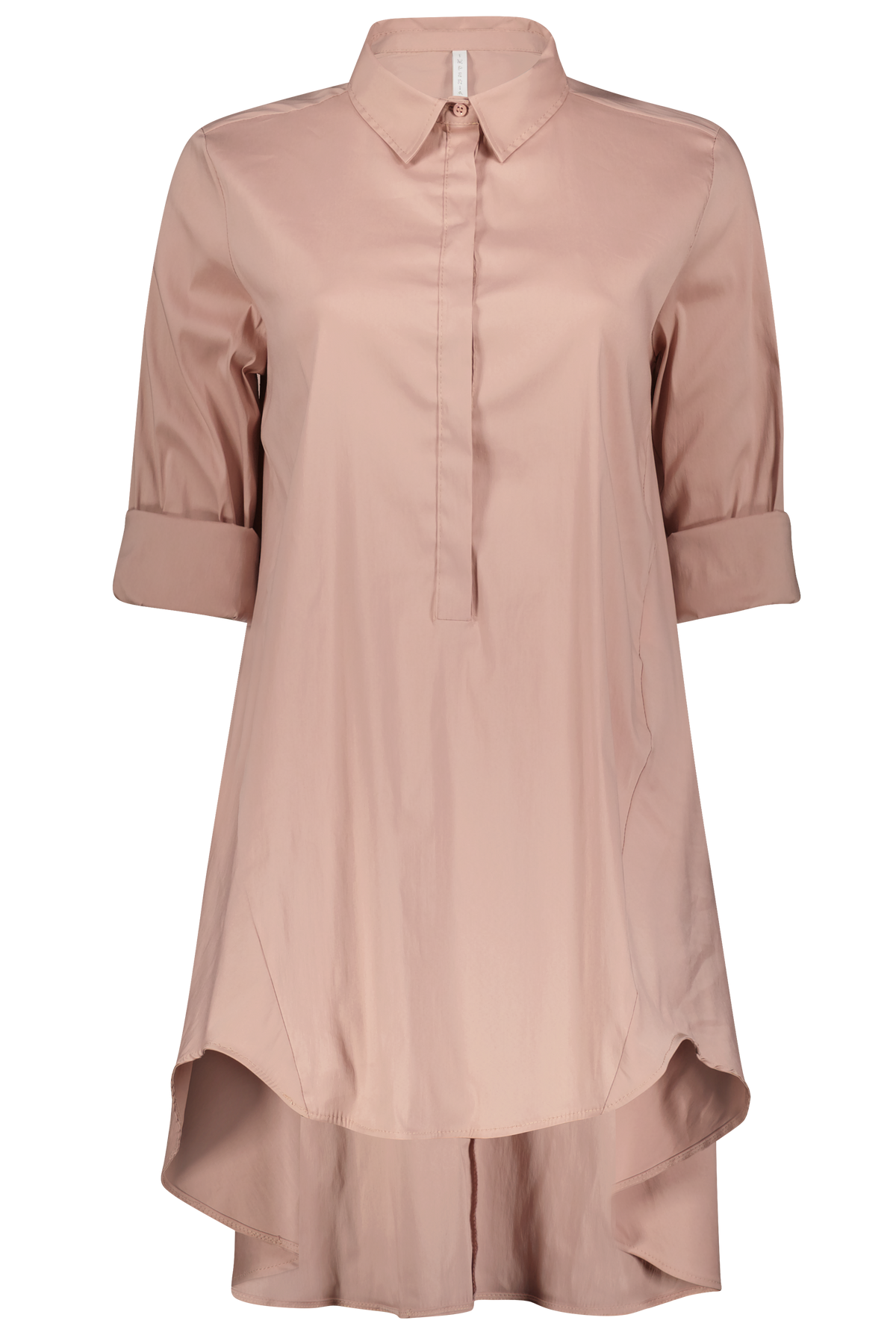 Baumwoll Long - Bluse CED3 rosa