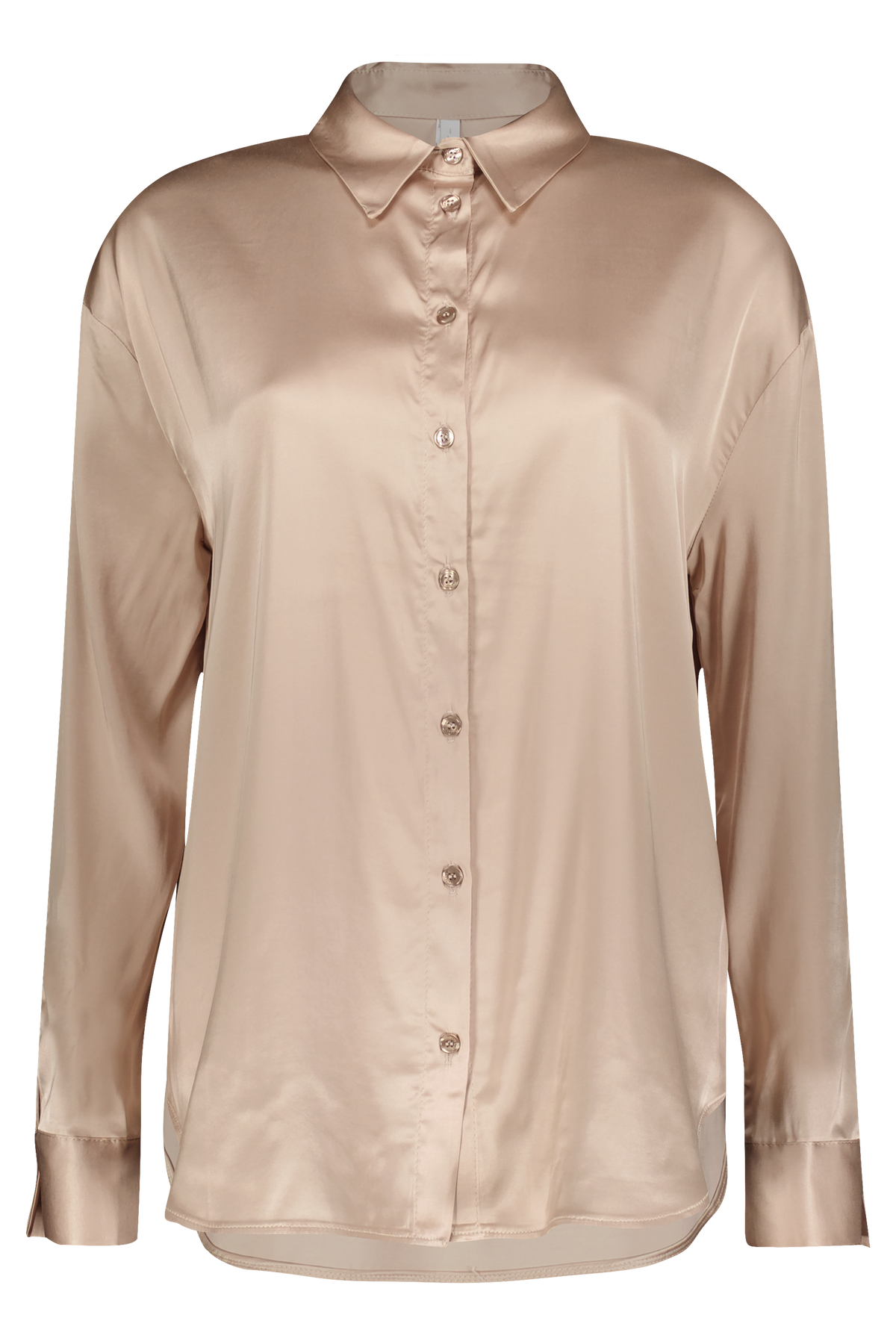 Viscose Satin Bluse CLP3 puder beige