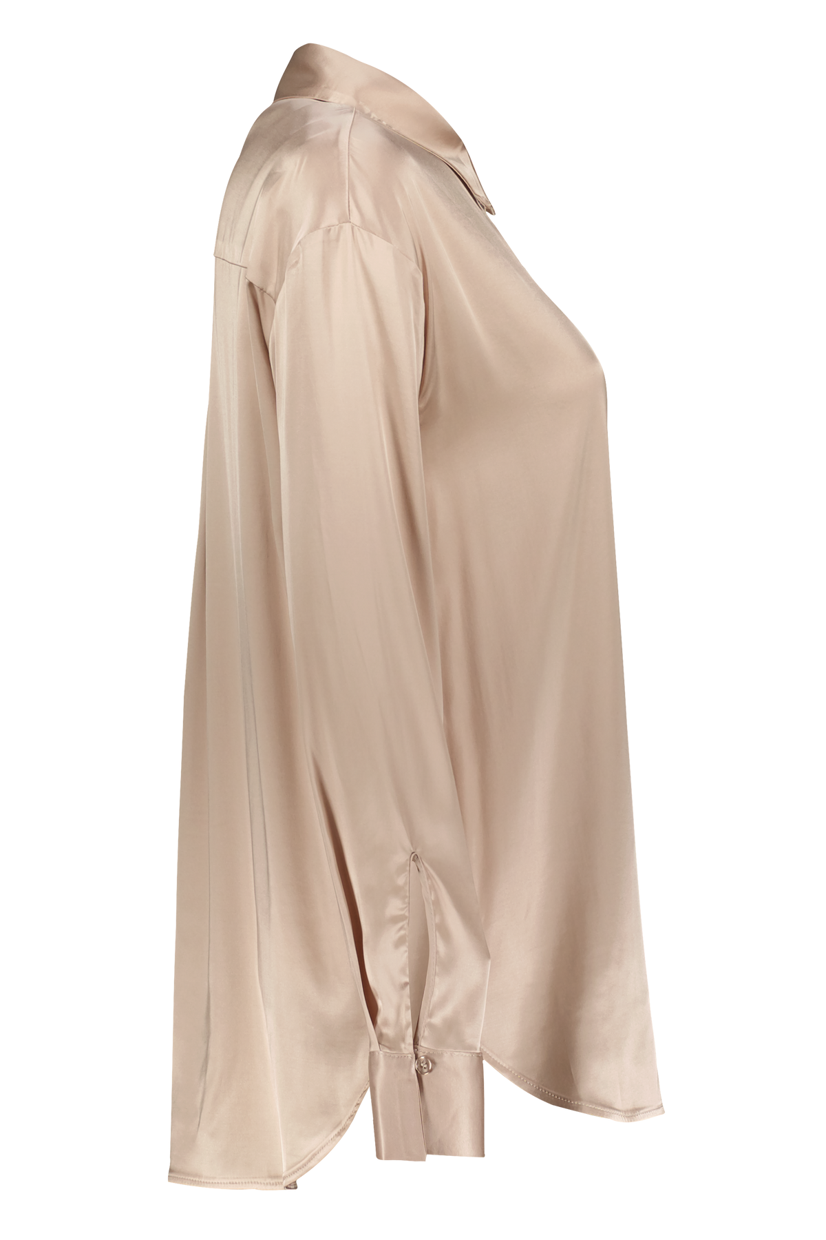 Viscose Satin Bluse CLP3 puder beige