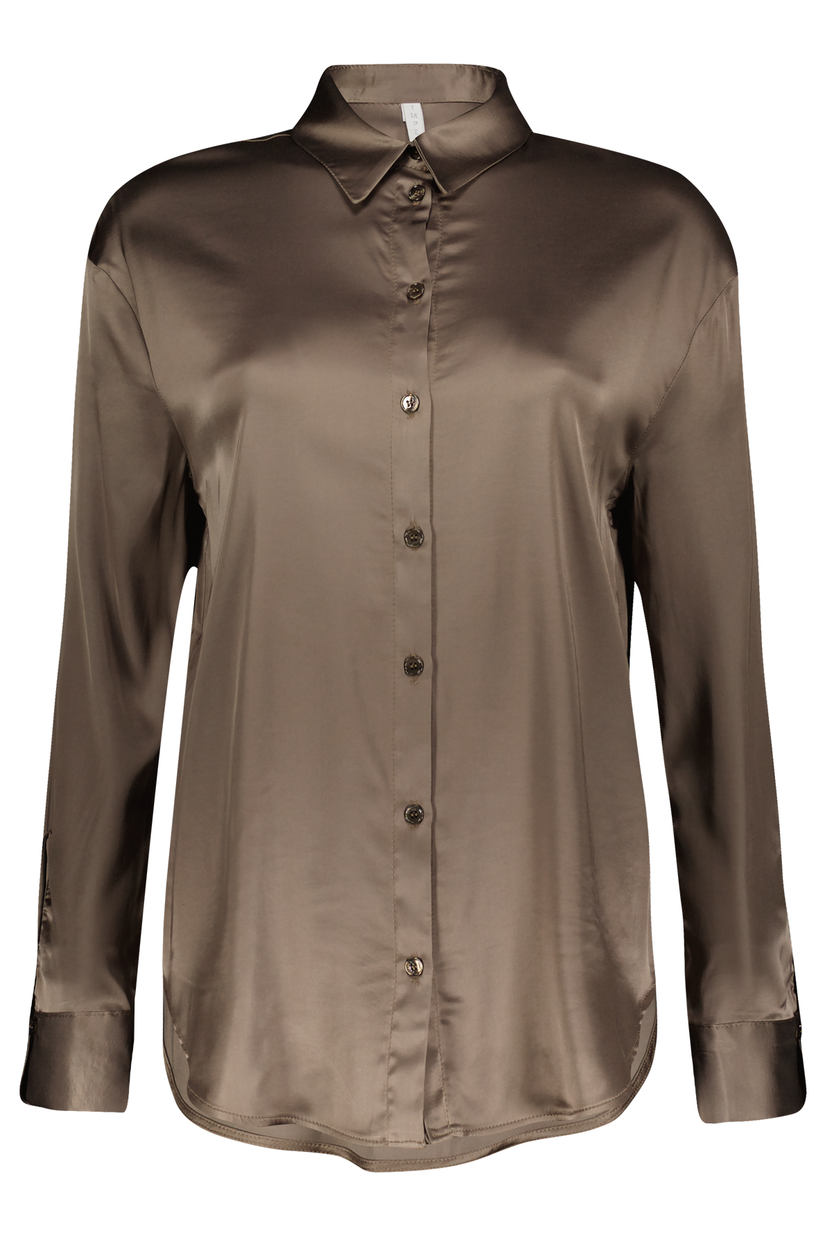 Viscose Satin Bluse CLP3 fango