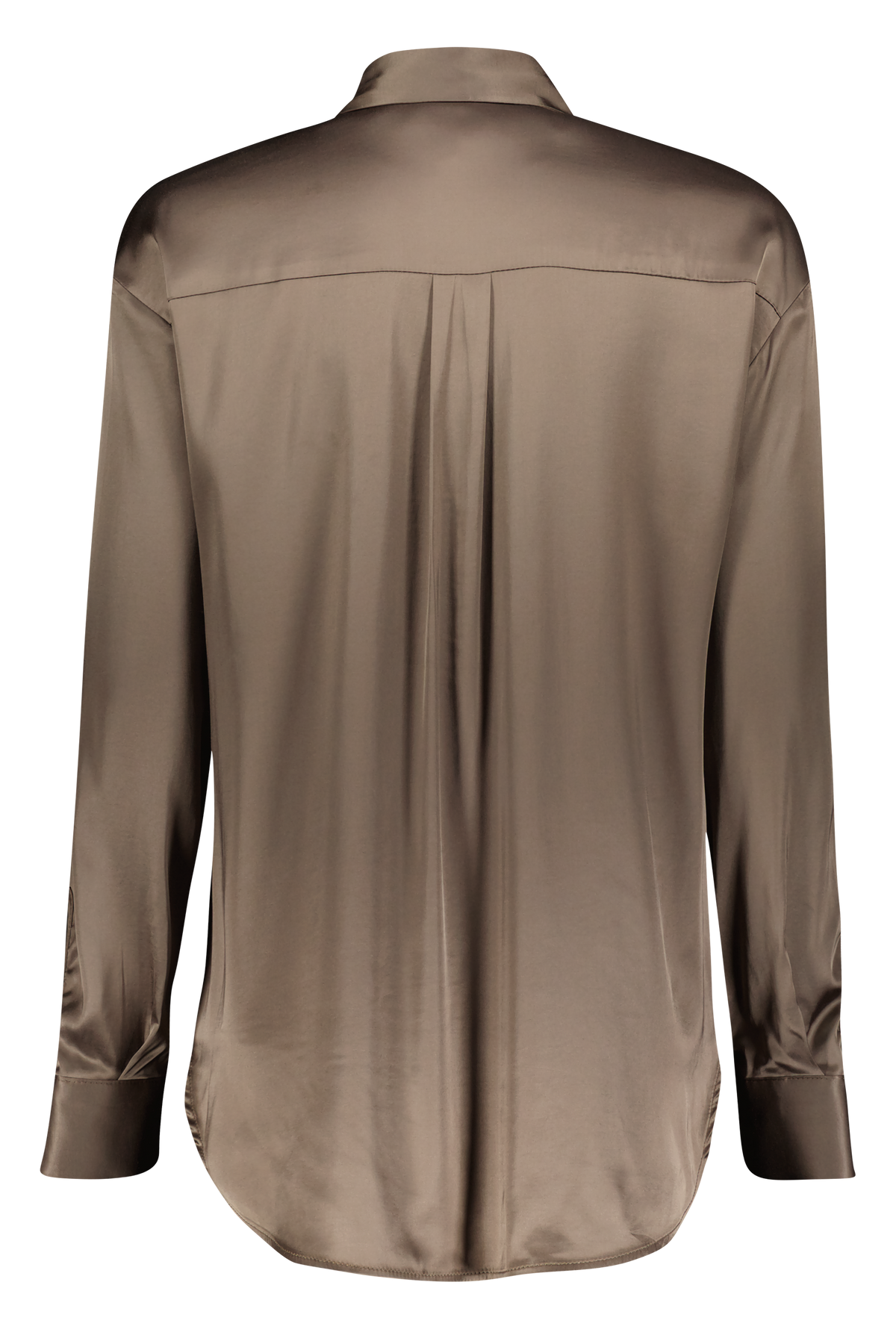Viscose Satin Bluse CLP3 fango