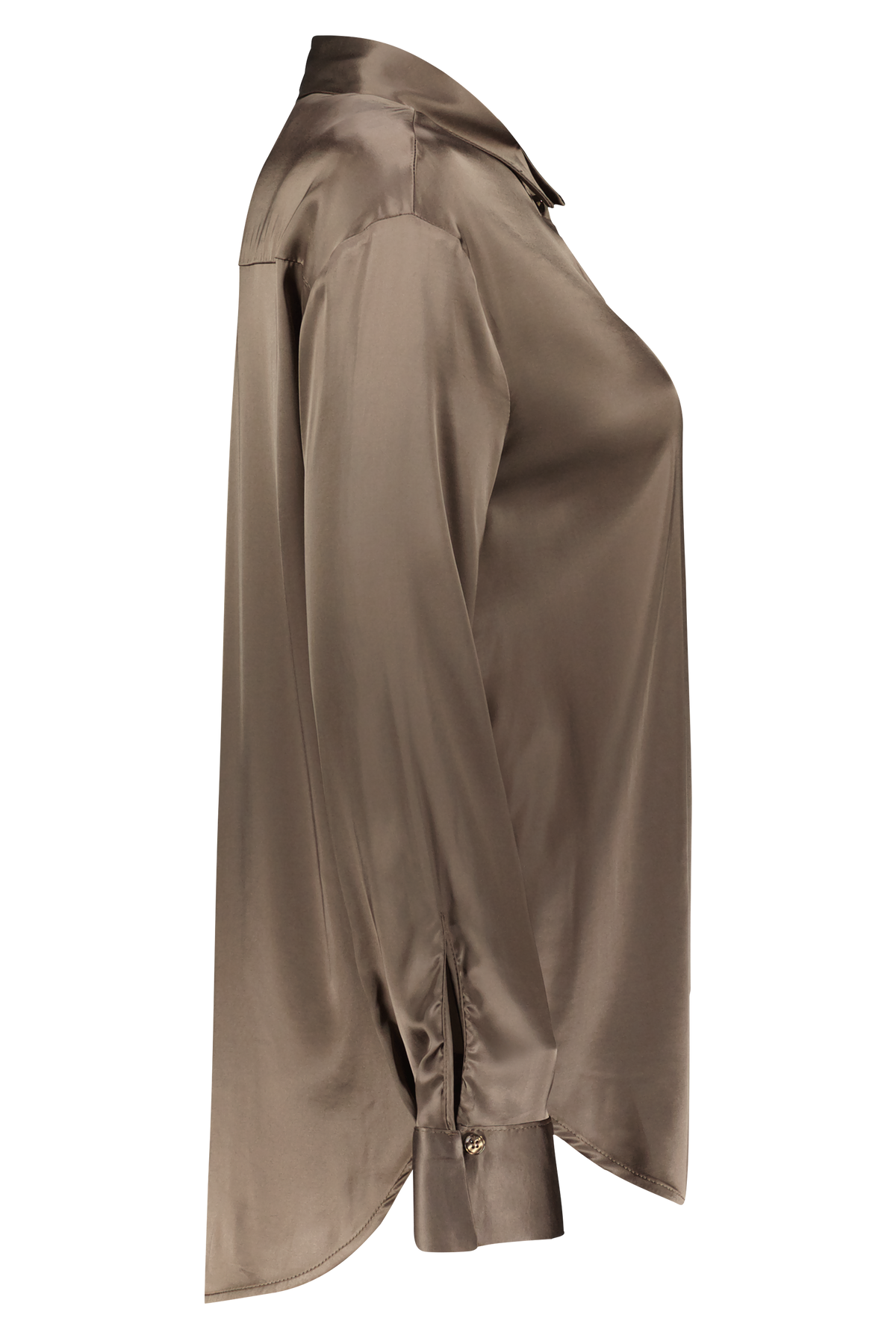Viscose Satin Bluse CLP3 fango