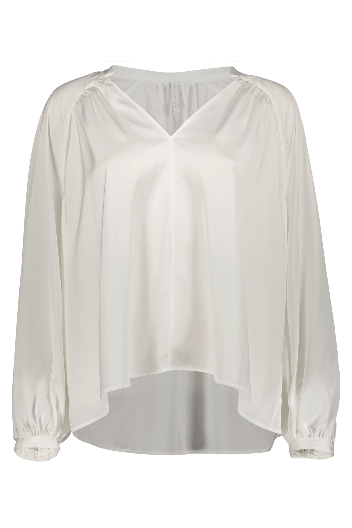 Satin Blusenshirt CMH2 wollweiß