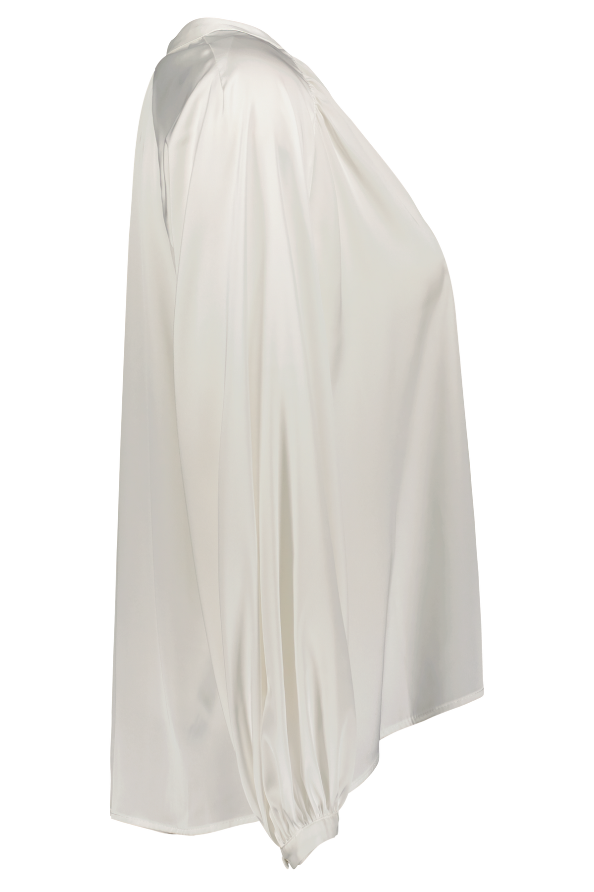 Satin Blusenshirt CMH2 wollweiß