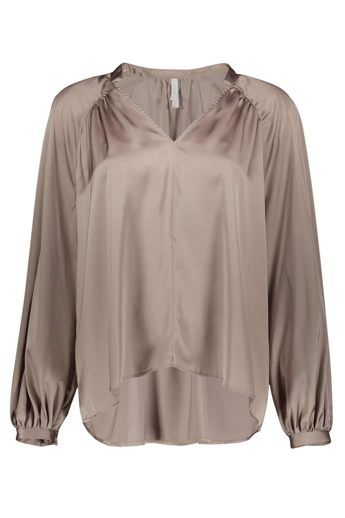 Satin Blusenshirt CMH2 taupe