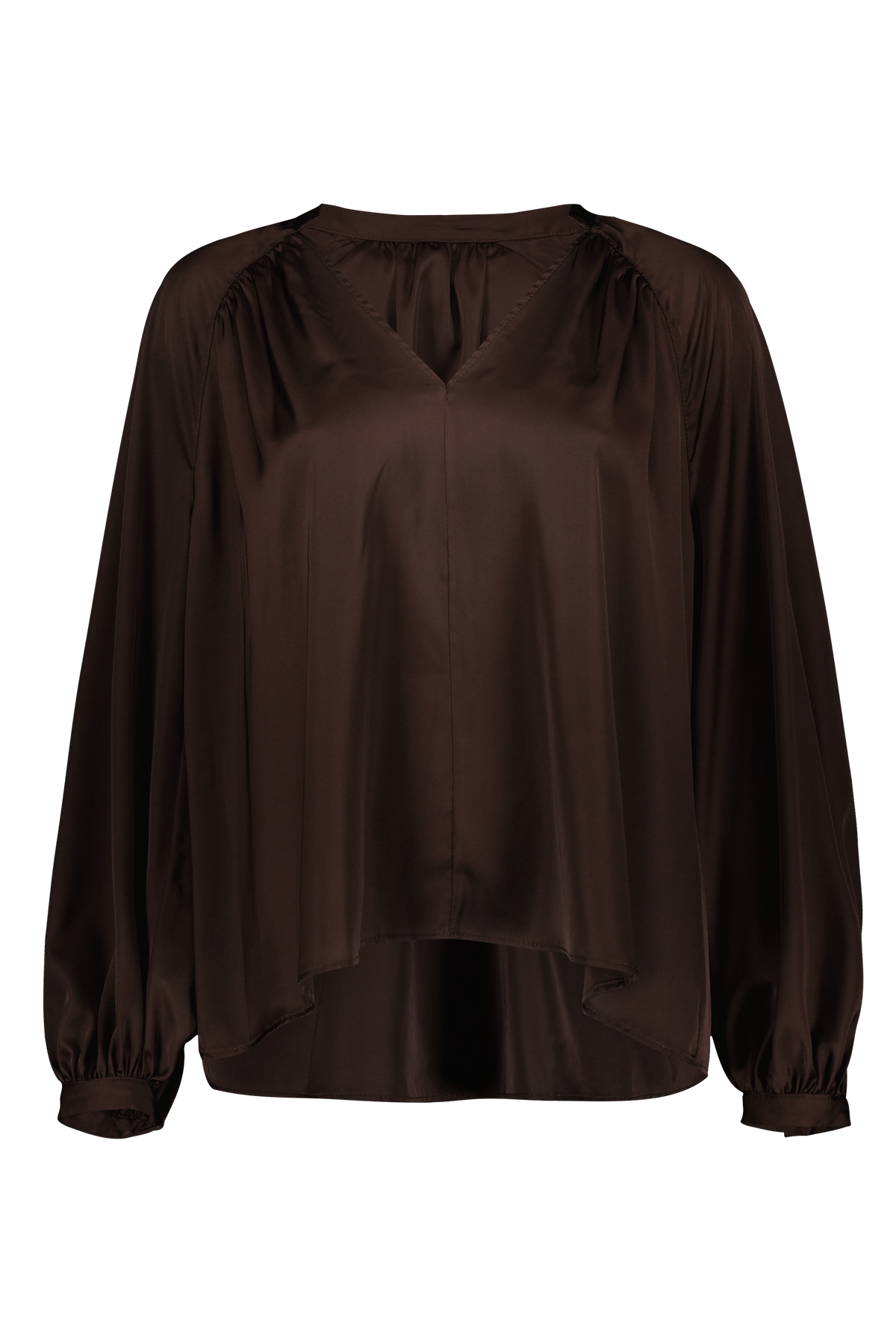 Satin Blusenshirt CMH2 braun