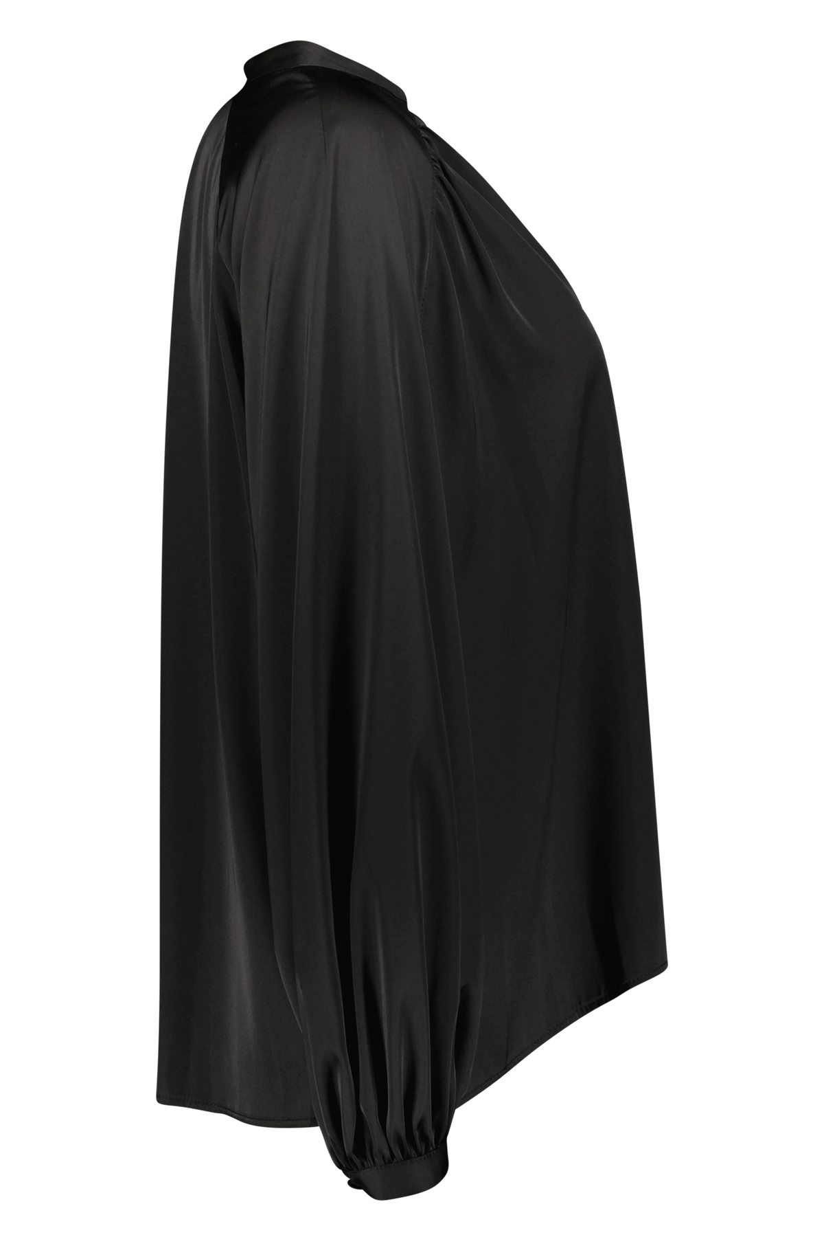 Satin Blusenshirt CMH2 schwarz