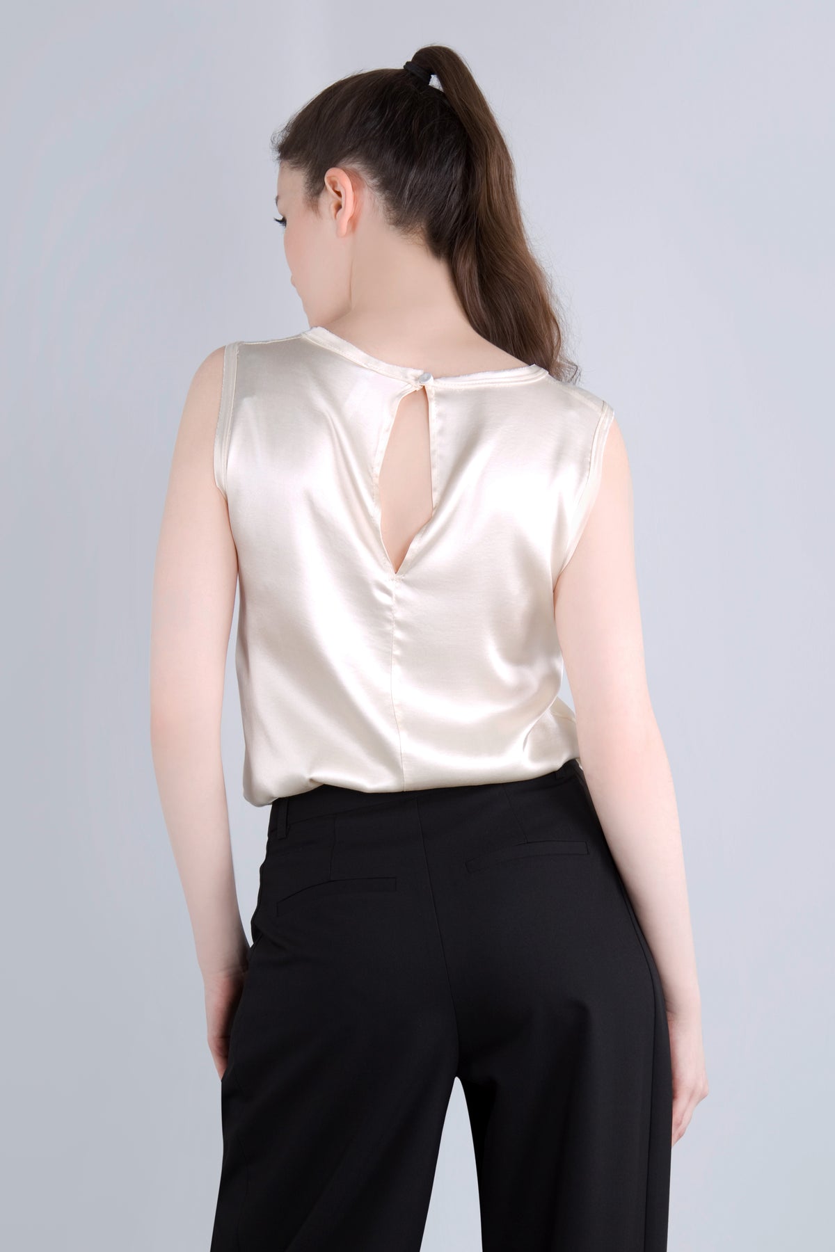 Viscose Satin Top RDE2 creme