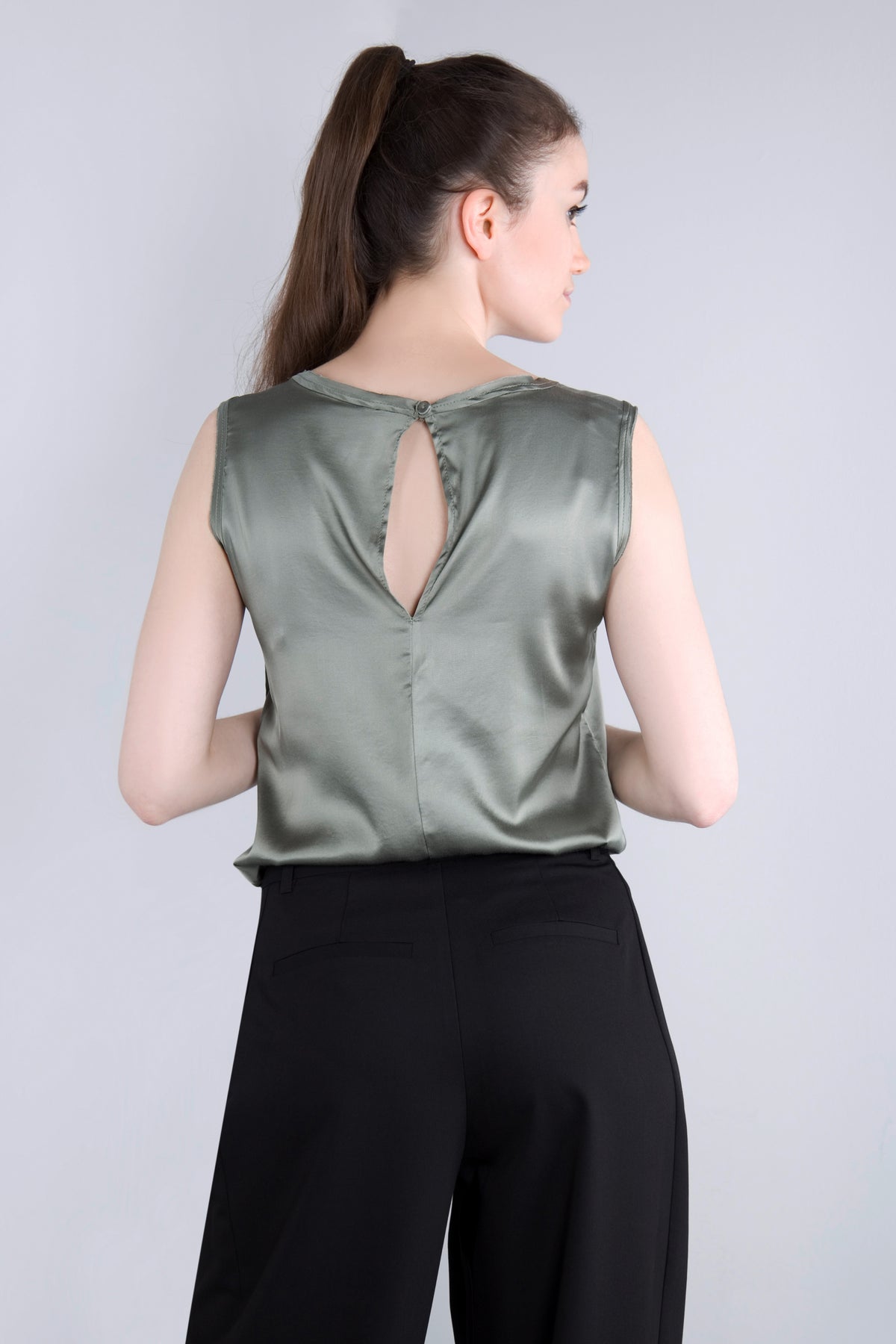Viscose Satin Top RDE2 salbei