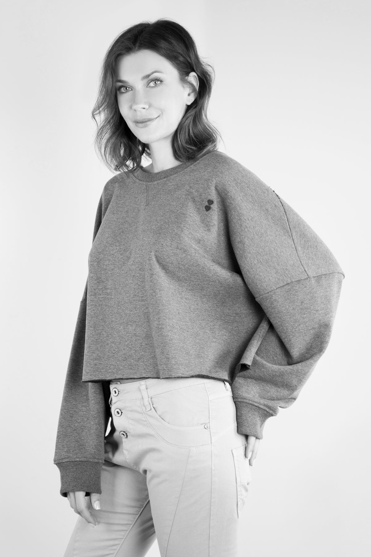Sweatshirt Oversized schwarz