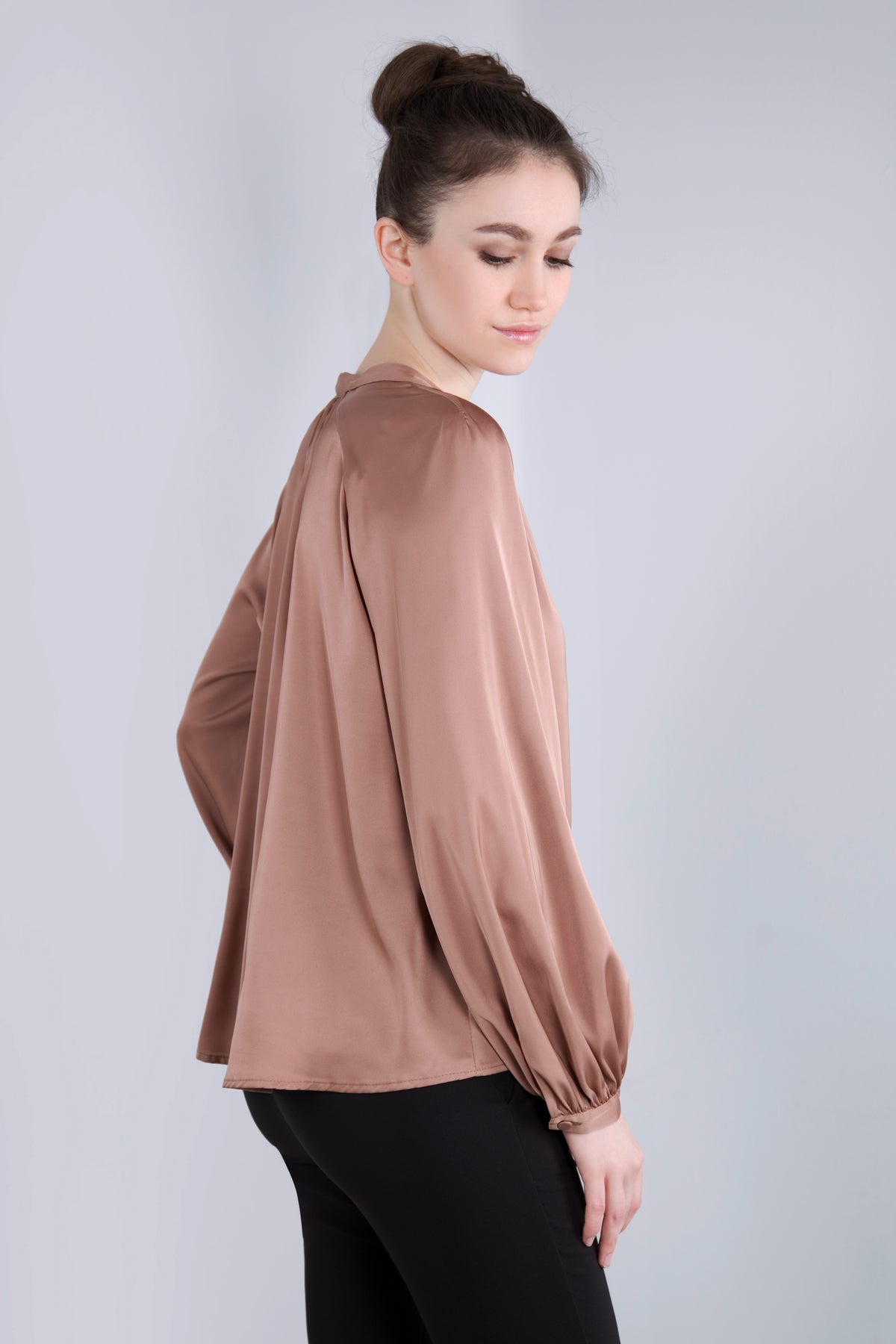 Satin Blusenshirt CMH2 beige