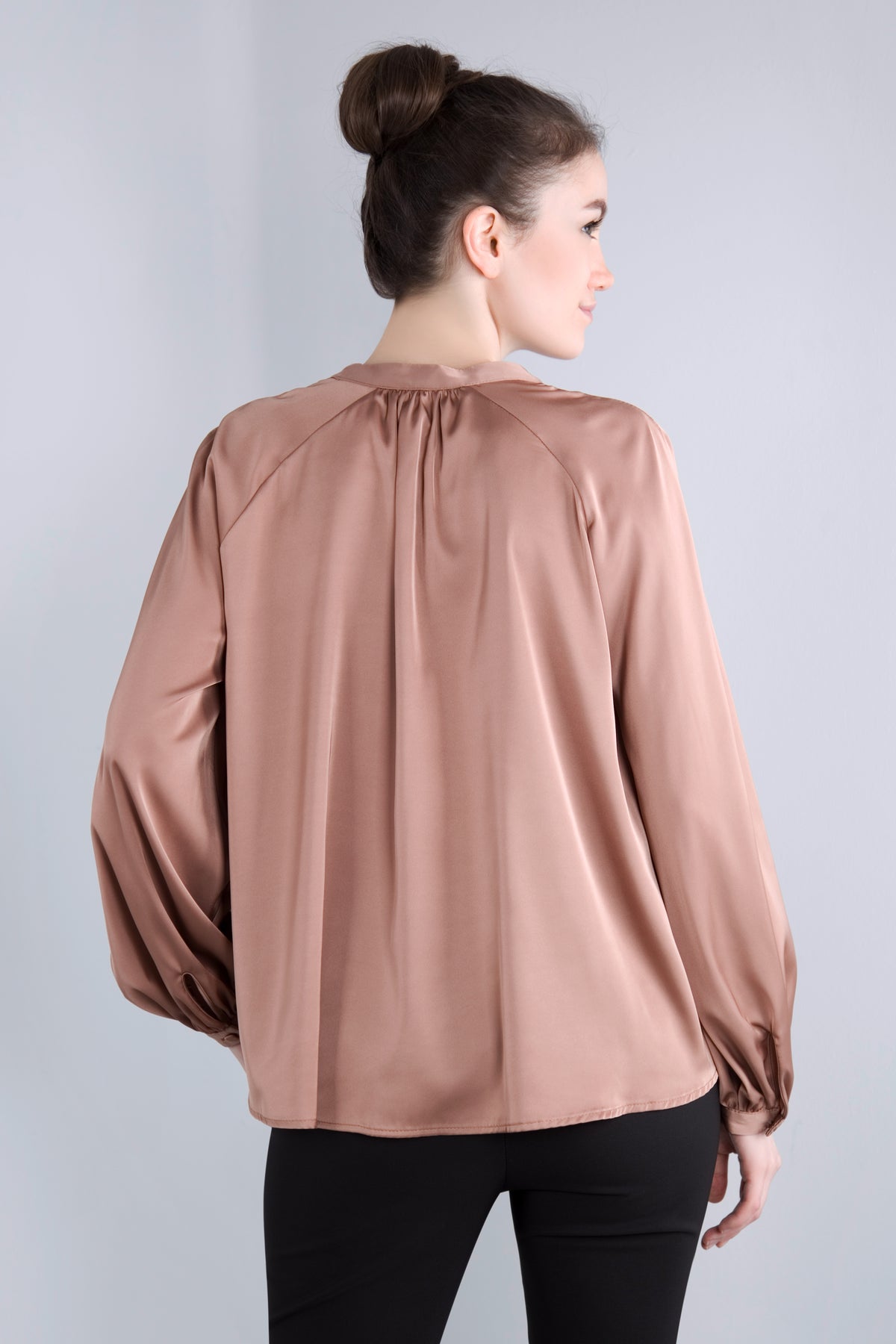 Satin Blusenshirt CMH2 beige